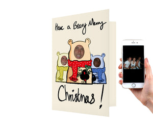 Beary Merry Family Christmas Card
